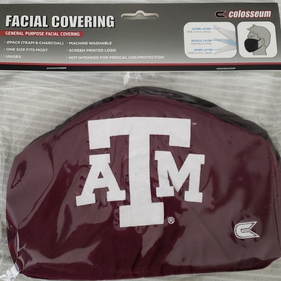 NWT- Texas A & M face mask - Picture 2 of 2